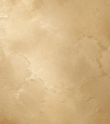 Gold plaster, fine crackle.