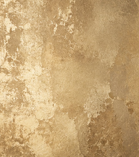 Broken gold leaf, high mottling.