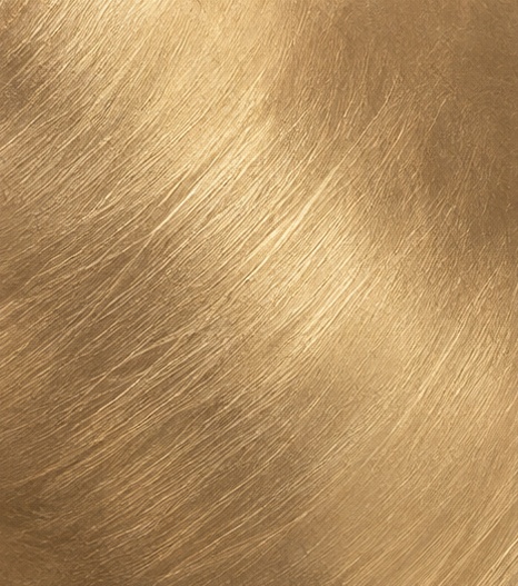Brushed gold, diagonal grain.