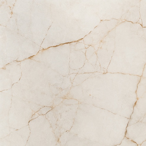 White marble, tan veining.